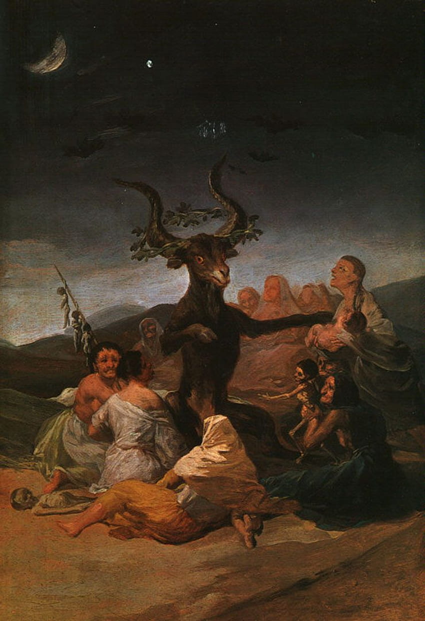 Sábado de Brujas - Francisco Goya fondo de pantalla del teléfono