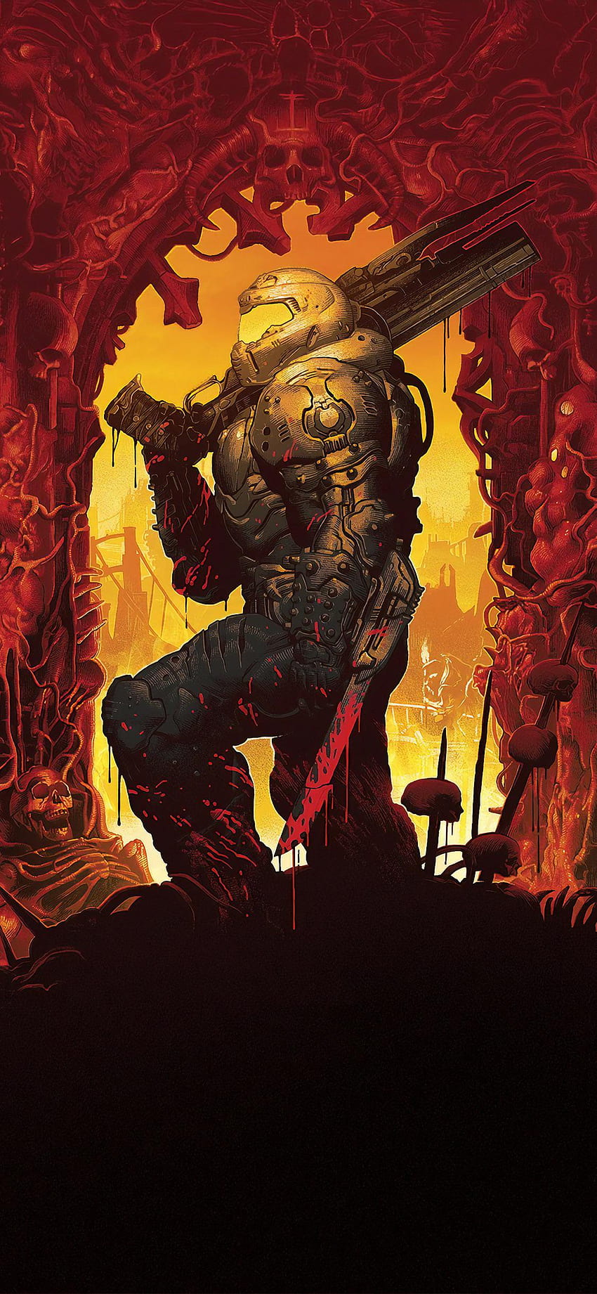Doom 1, Doom Slayer HD phone wallpaper