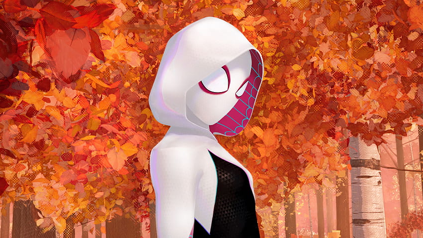 Gwen Stacy ใน Spider Man สู่ยนตร์ Spider Verse วอลล์เปเปอร์ HD