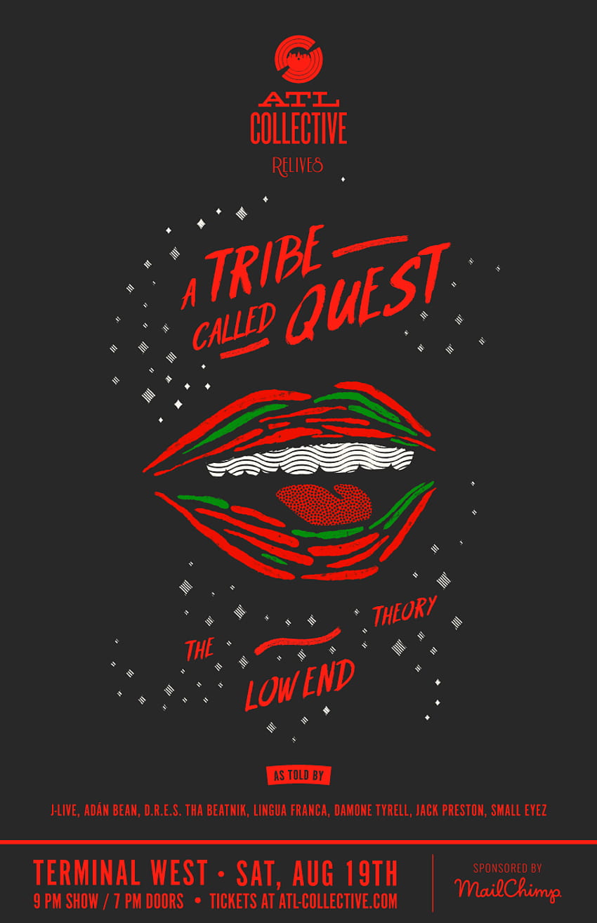 Poster for ATL Collective's cover of The Low End Theory by A Tribe Called Quest by Thomas Lockwood. Tribe called quest, Music poster design, Tribe, ATCQ HD phone wallpaper