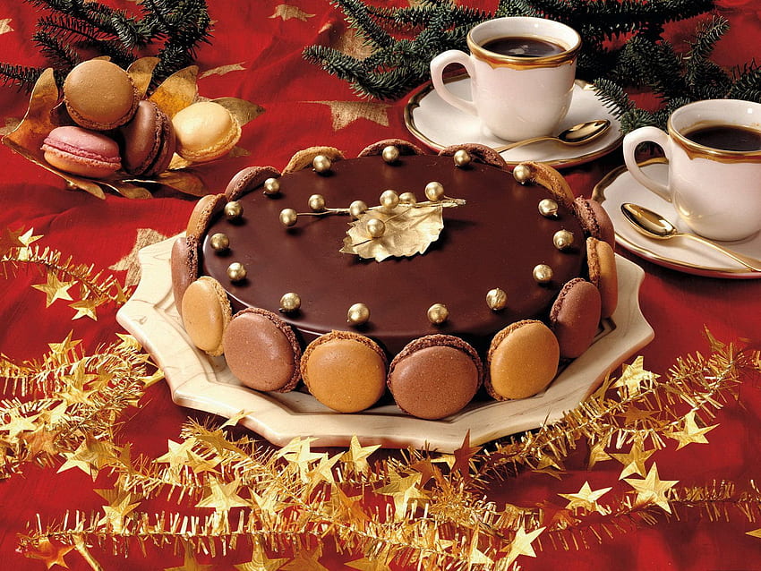 Comida, chocolate, desierto, café, pastel, dulce, gafas, glaseado, copas, mesa festiva, mesa festiva fondo de pantalla