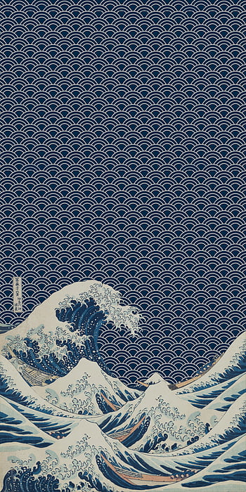 Artistic The Great Wave off Kanagawa 4k Ultra HD Wallpaper by Hokusai