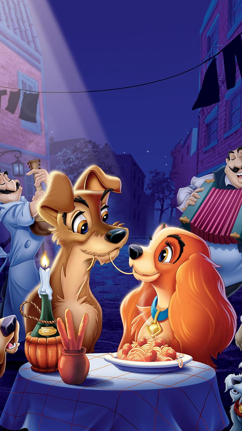 Lady and the Tramp (1955) Phone . Cute disney , Lady and the tramp, Disney, Disney Movies HD phone wallpaper