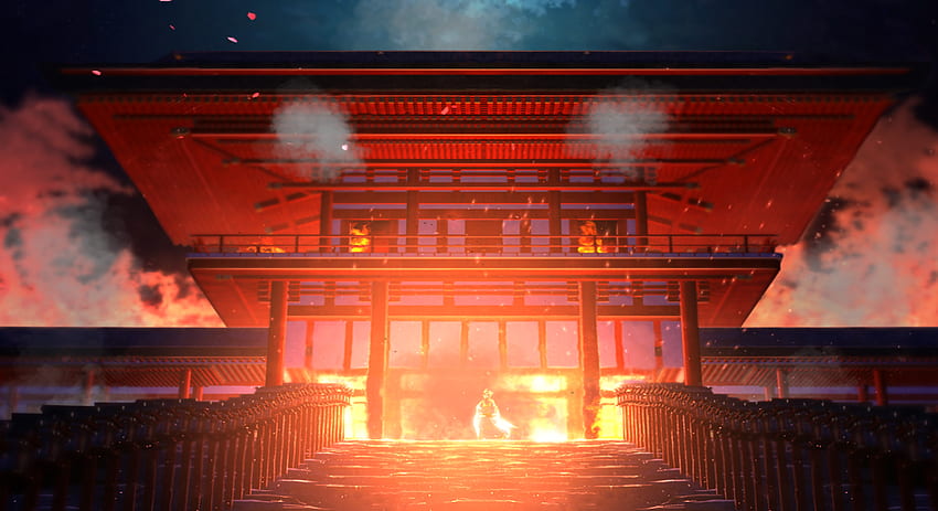 Yanan ateş - canlı anime [ ], Burning House HD duvar kağıdı