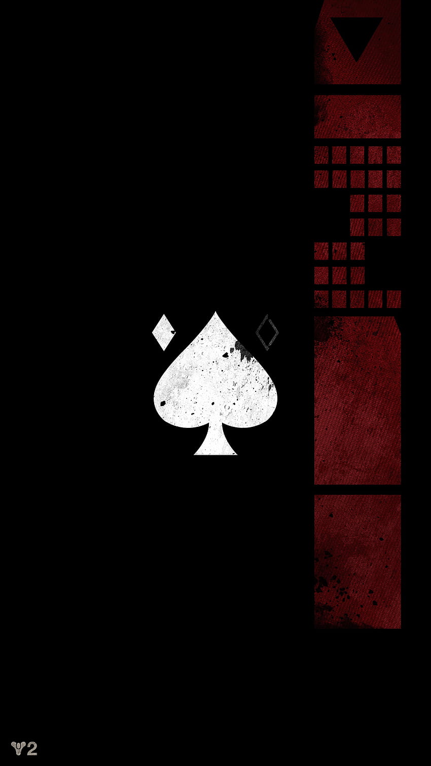 As de picas, logotipo de Ace fondo de pantalla del teléfono