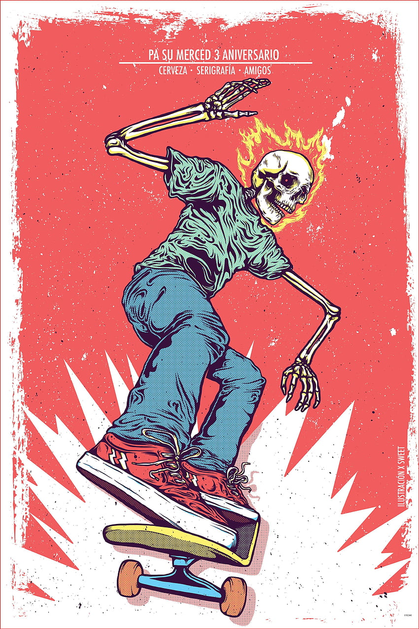 Monsters, Skate and Surf. Retro poster, Wall collage, collage wall, Retro Skateboard HD phone wallpaper
