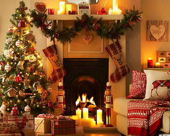 Christmas warm and cozy fireplace HD wallpaper | Pxfuel