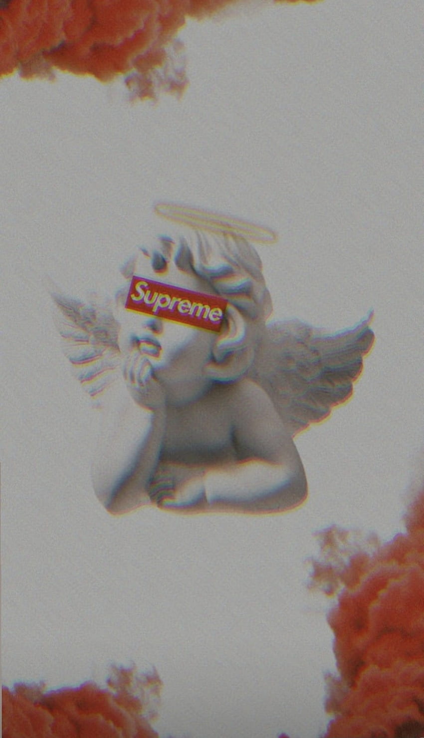 Supreme, ilustración, angel, arte HD phone wallpaper