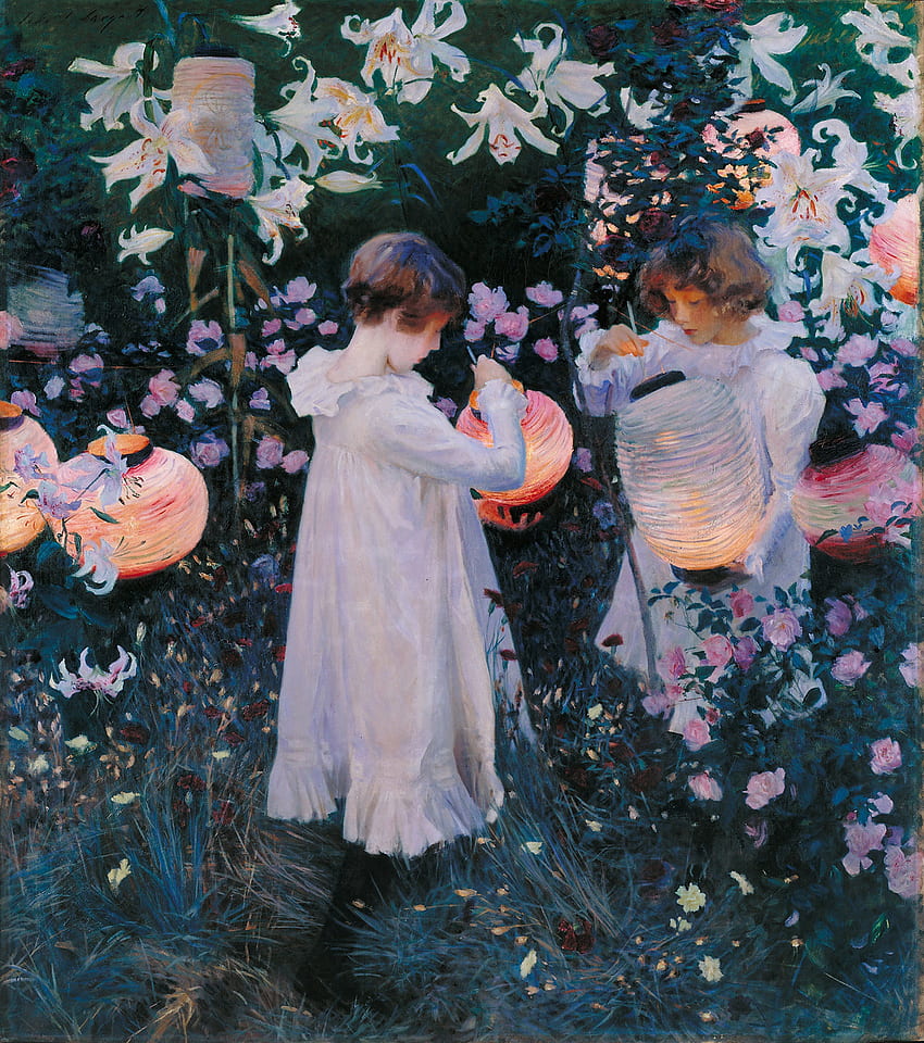 John Singer Sargent - Carnation, Lily, Lily, Rose HD phone wallpaper