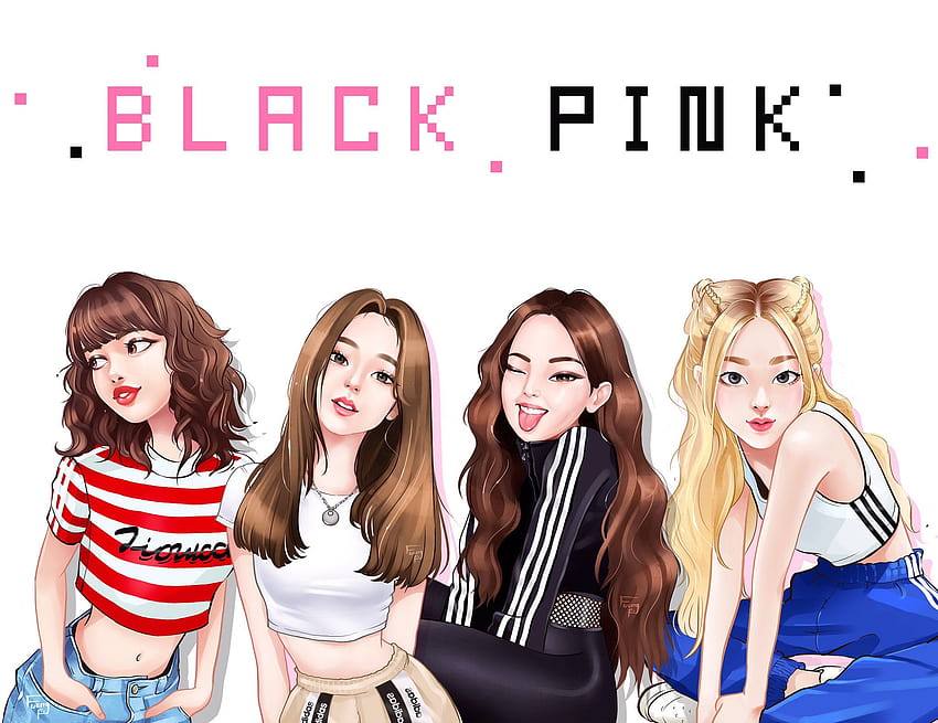 desktop wallpaper fuengfooo on twitter blackpink poster black pink kpop blackpink blackpink drawing