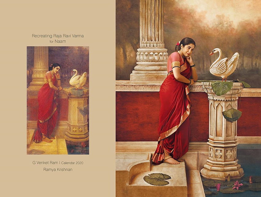 Samantha Akkineni, Shruti Haasan and other South stars recreate, Raja Ravi Varma HD wallpaper