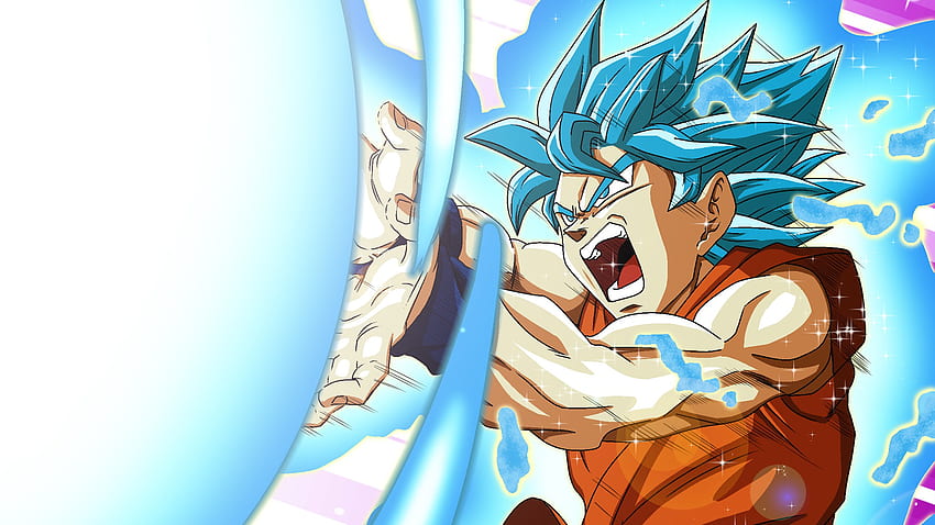 Goku Süper Saiyan Mavi Kamehameha Wa. HD duvar kağıdı