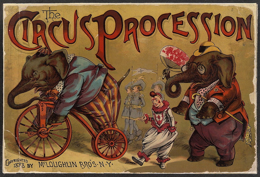 Circus Elephant Background. Cute, Vintage Circus HD wallpaper