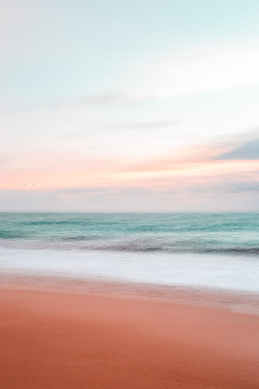 Blur, seashore, seawaves HD phone wallpaper