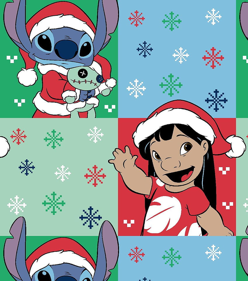 stitch, Santa Stitch HD phone wallpaper
