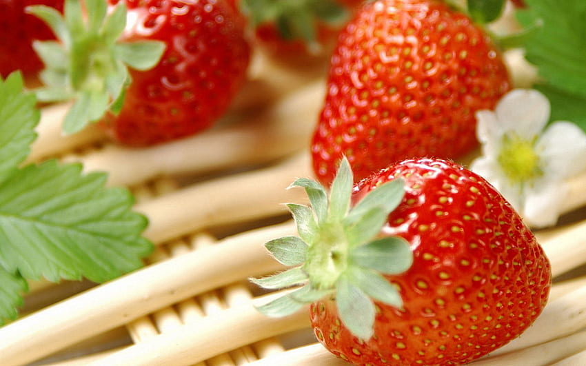 Makanan, Strawberry, Manis, Berry Wallpaper HD