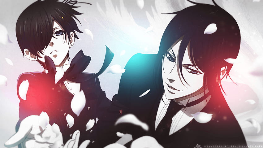 Kuroshitsuji, Sebastian, Ciel Phantomhive, Black, Ciel von Black Butler HD-Hintergrundbild