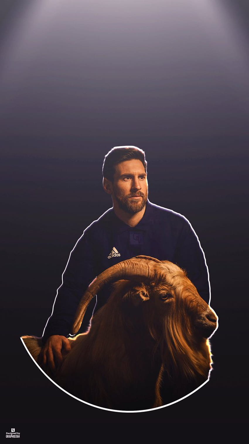 Ronaldo - Messi G.O.A.T. Likes and retweet's are appreciated, Enjoy!, Messi Goat HD phone wallpaper