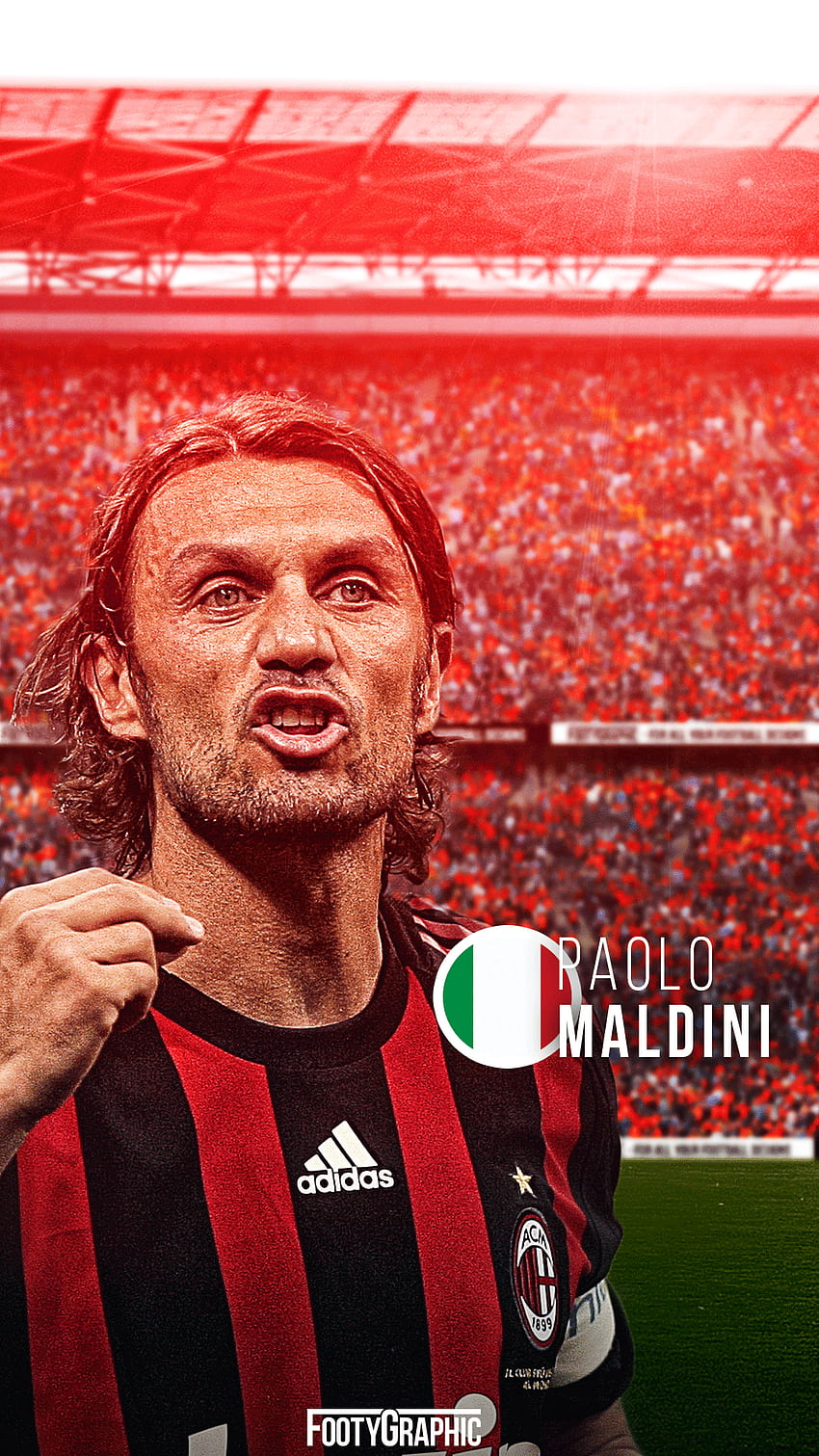 Paolo Maldini lockscreen. Paolo maldini, Ac milan, Milan HD phone wallpaper