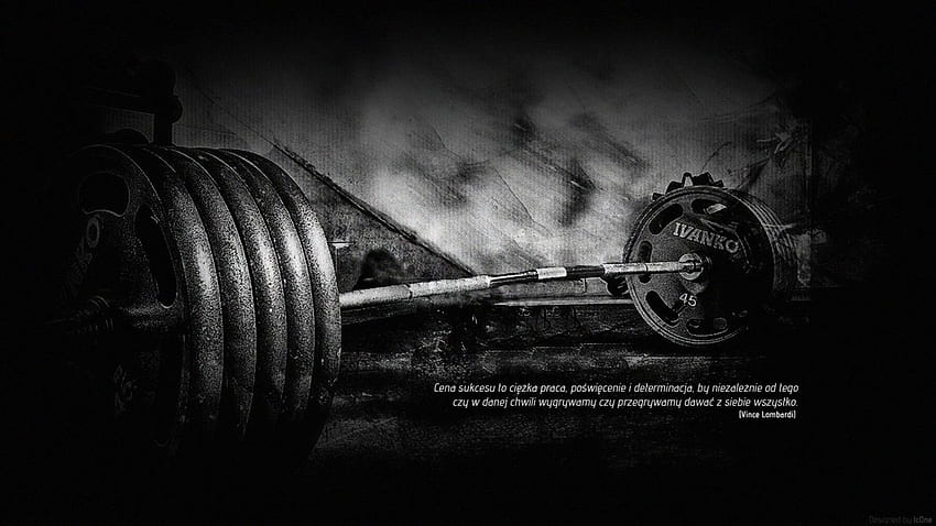 Black and white sports Polish gym fitness motivation tapeta lc0ne HD wallpaper