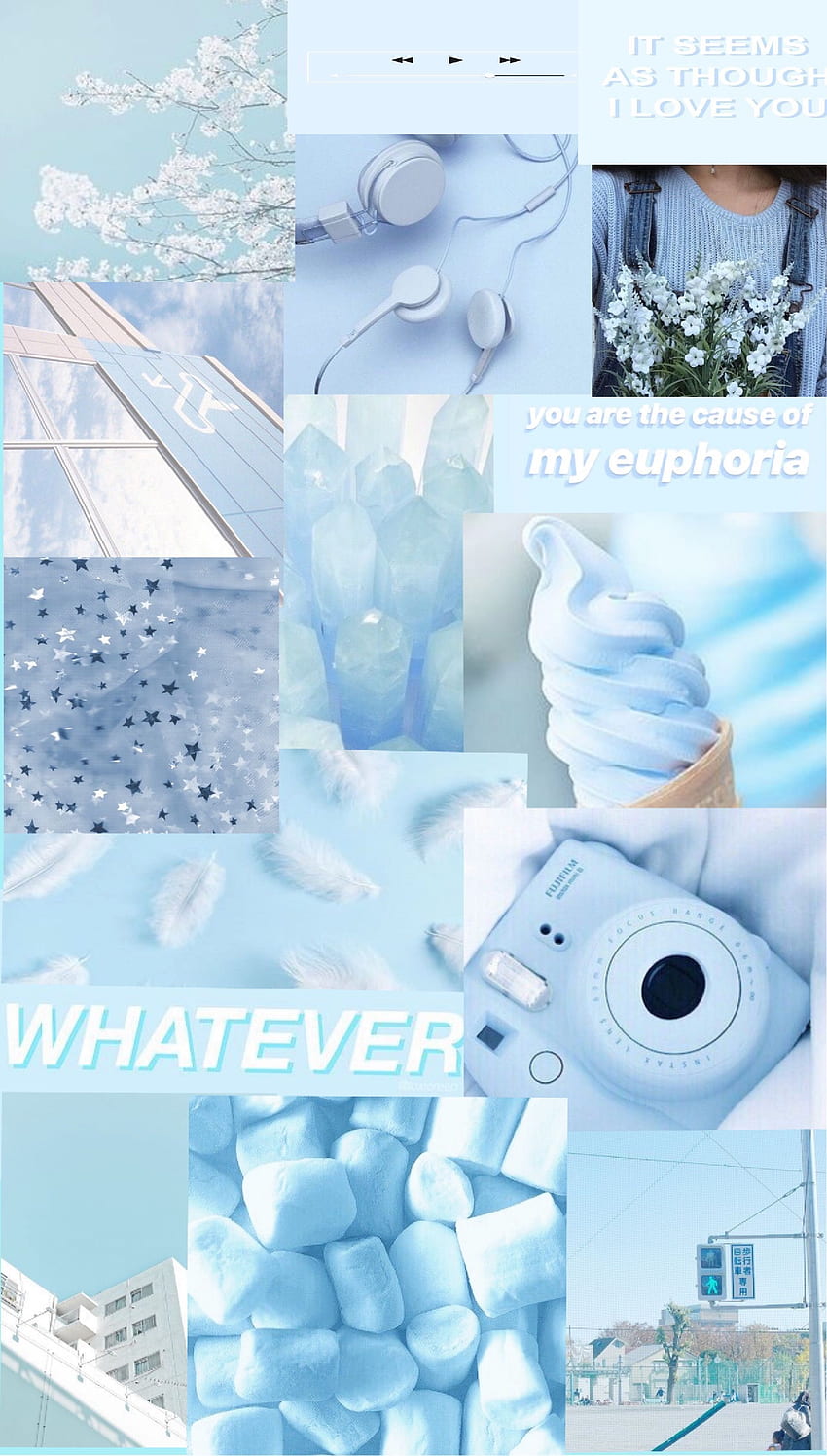 Song Jia on H. Aesthetic pastel , Blue aesthetic pastel, iphone cute HD ...