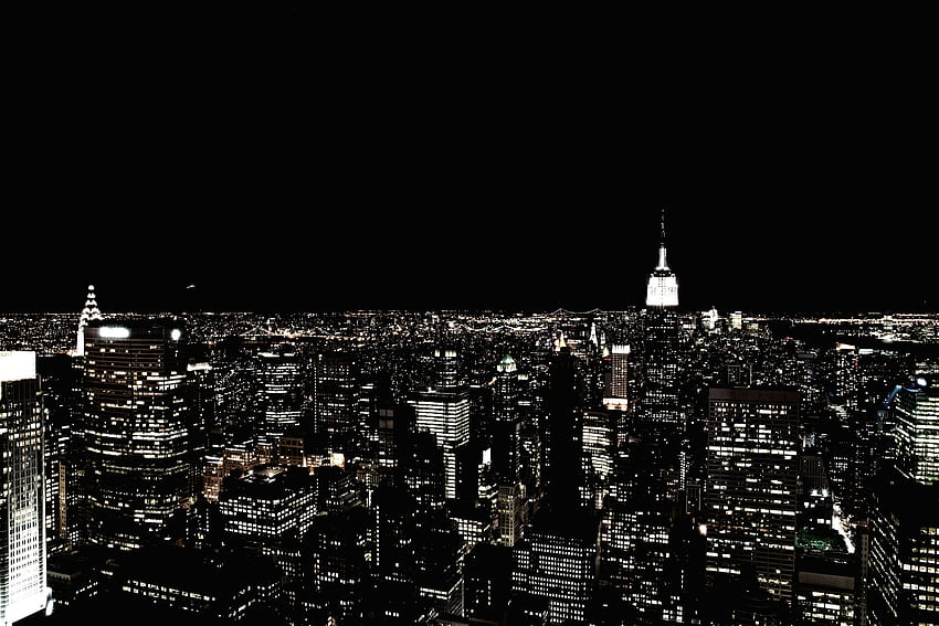 도시의 불빛 흑백, 도시의 불빛 미학 HD 월페이퍼