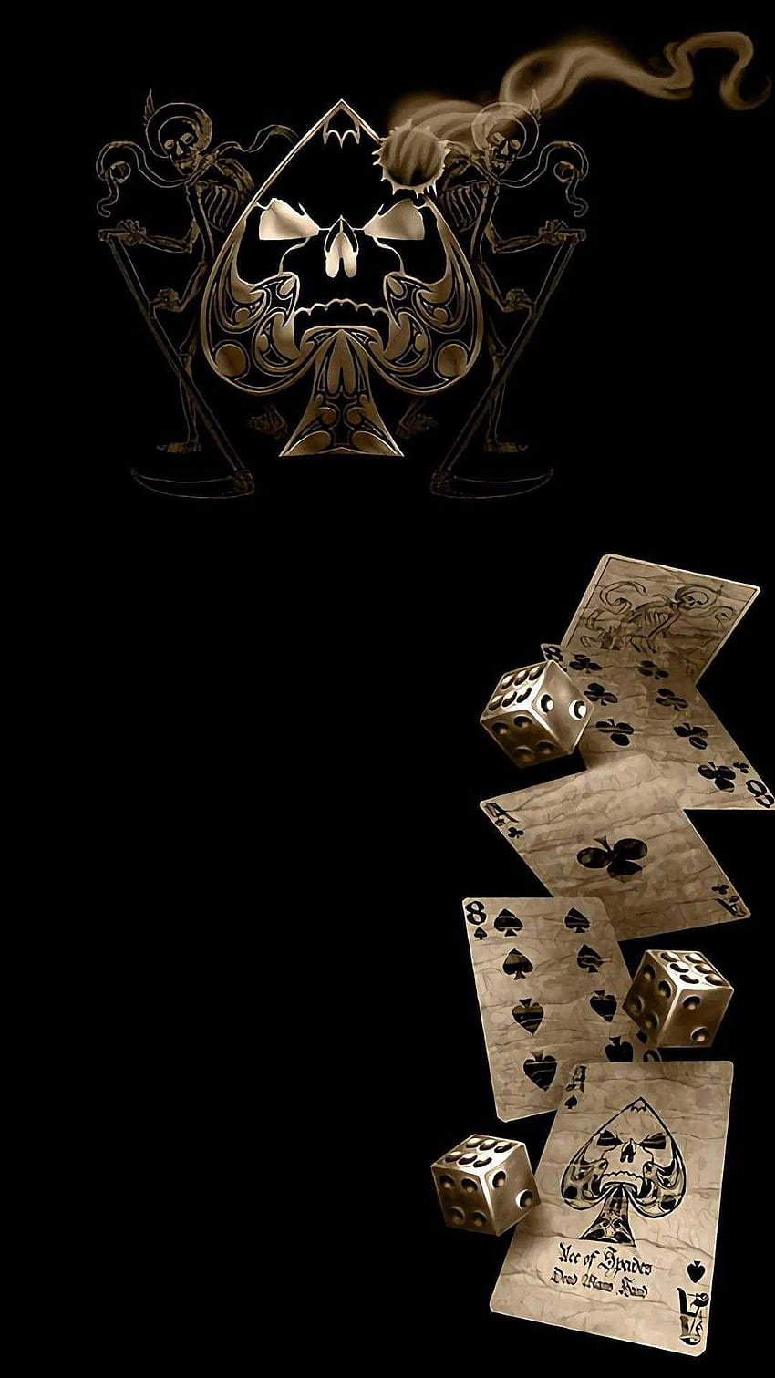 Spielkarten - Fantastisches, cooles Poker HD-Handy-Hintergrundbild