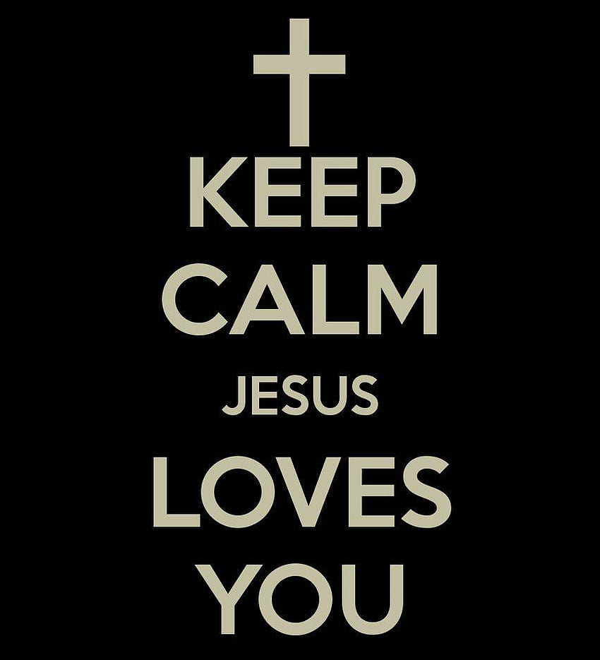 Jesús te ama, Jesús me ama fondo de pantalla del teléfono