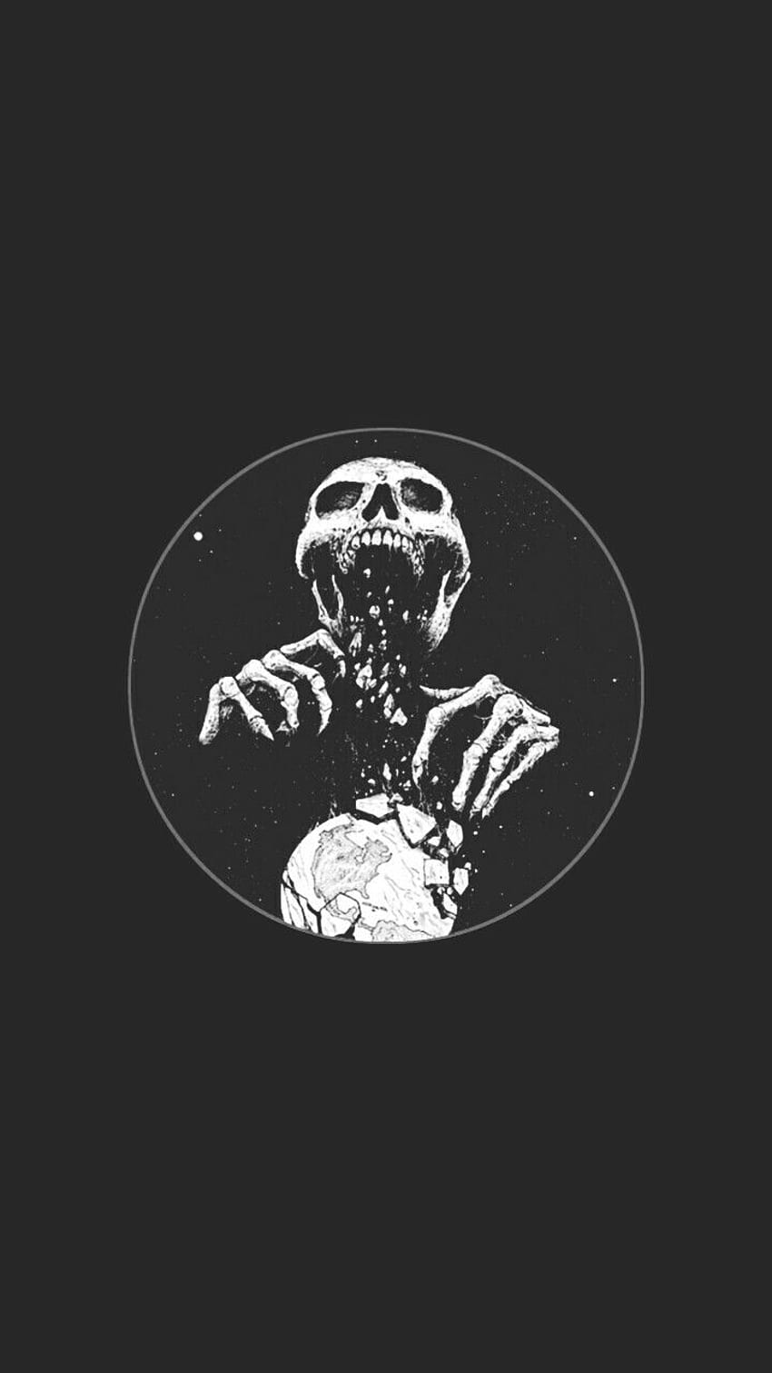 Erick Ordoñez w LM. Skull , Skull art, Art, Skeleton Aesthetic Tumblr Tapeta na telefon HD