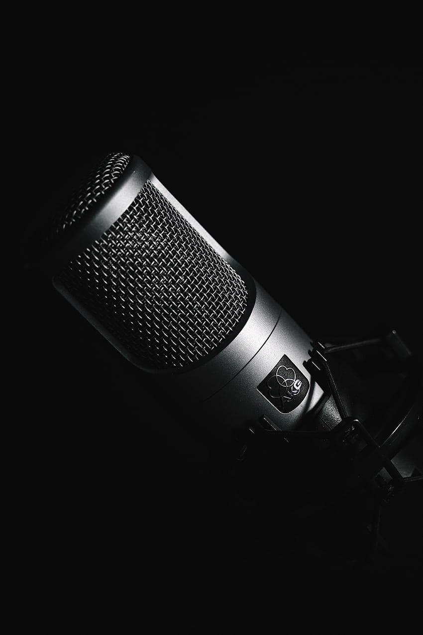 Music, Technologies, Technology, Black And White, Black-And-White, Microphone HD phone wallpaper