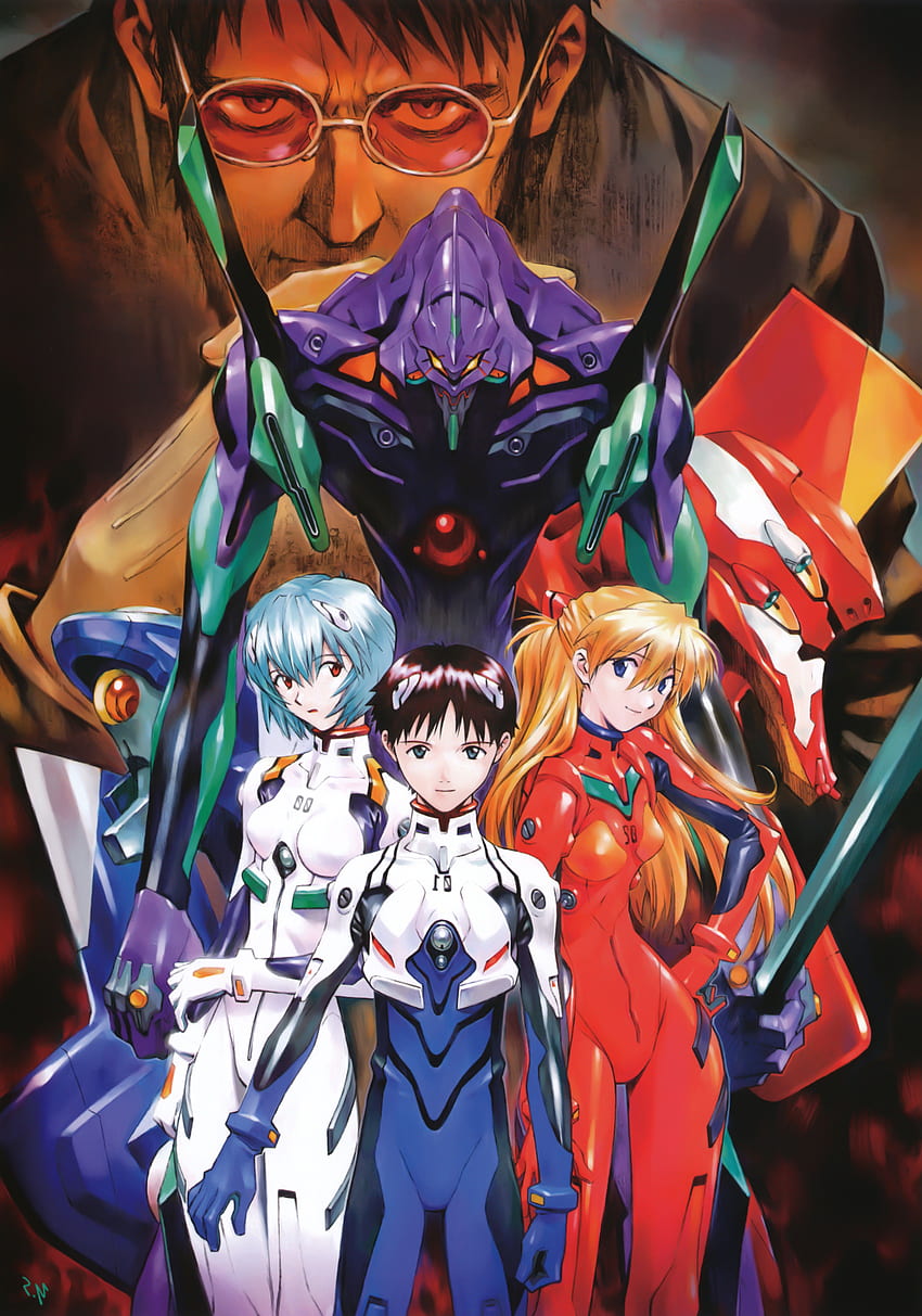 Neon Genesis Evangelion, Ayanami Rei, Ikari Shinji, Asuka Langley wallpaper ponsel HD