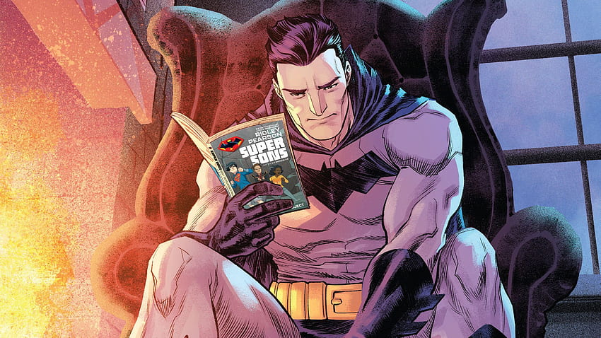 Batman Reading Book, Superheroes, , , Background, and, Batman Comic Book HD wallpaper