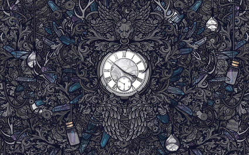 Abstract, clocks, crystals, time travel, artwork, detailed HD wallpaper |  Pxfuel