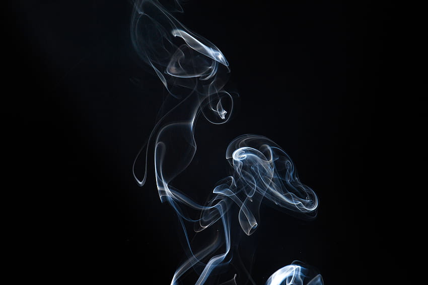Abstract, Smoke, Dark Background, Shroud HD wallpaper