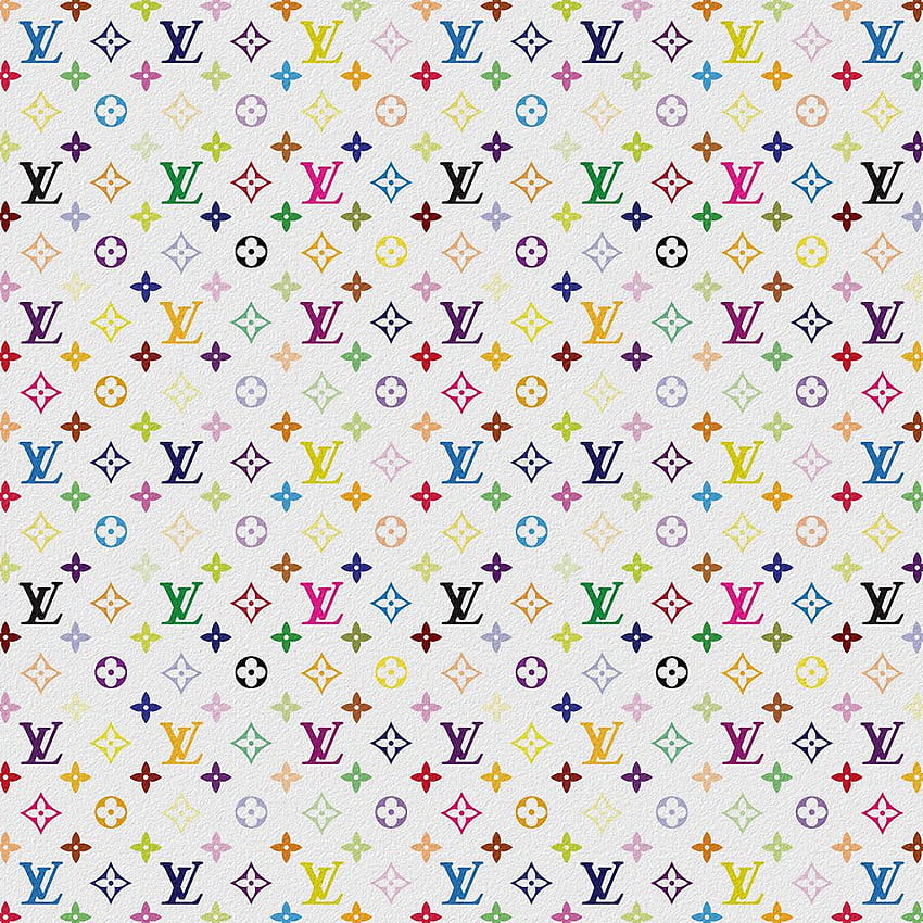 Louis Vuitton Multicolor White iPad Background [] for your