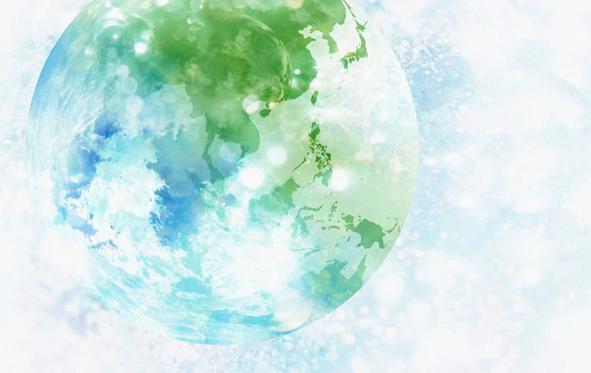 Aqua Earth, earth, aqua, abstract, globe HD wallpaper
