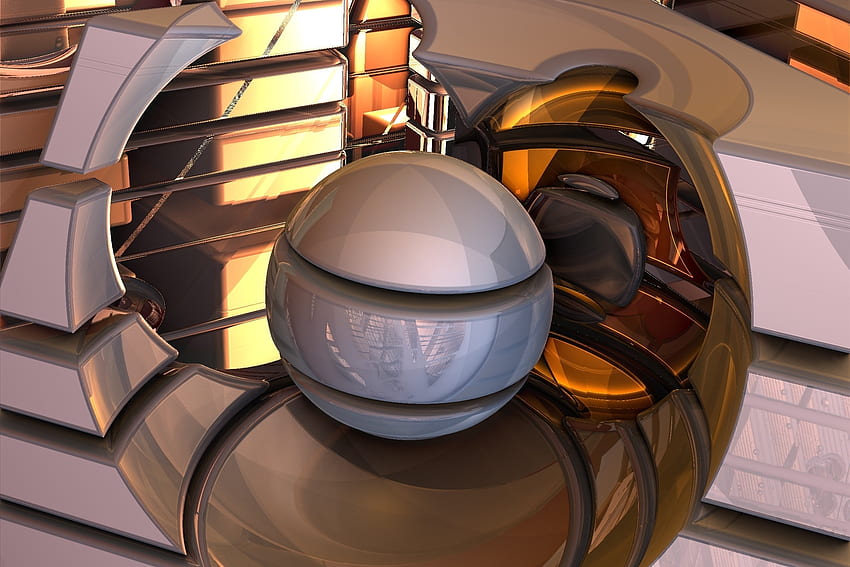 3D, Form, Kugel, Immersion HD-Hintergrundbild
