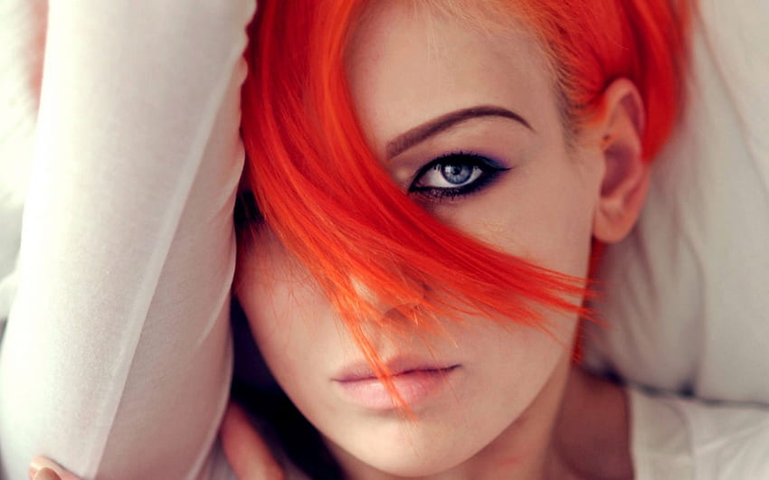 아름다운 빨간 머리, 얼굴, 빨간 머리, 아름다운, 여자 HD 월페이퍼