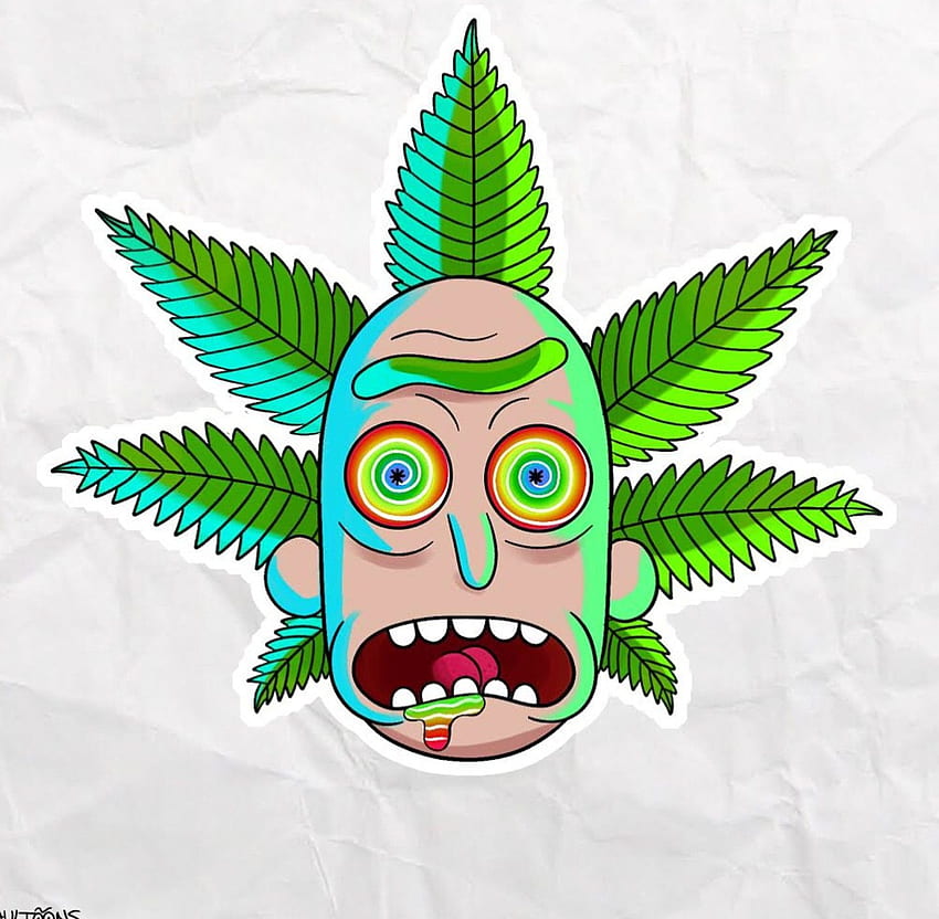Rick et Morty. rick et morty. Rick, morty, cannabis, mauvaise herbe, mauvaise herbe malade Fond d'écran HD