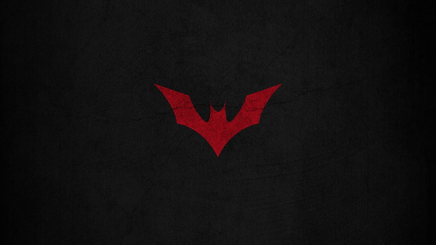 czarny, czerwony, logo, Batman Beyond, Batman przyszłości, liść, kształt, ciemność, skrzydło, nietoperz, komputer, czcionka, organ. Mocah Tapeta HD