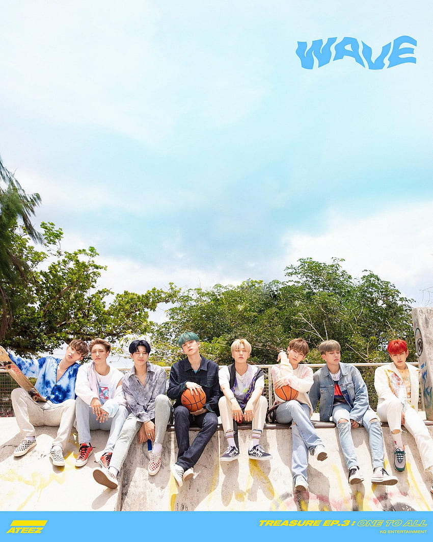 Ateez Background Wave HD phone wallpaper