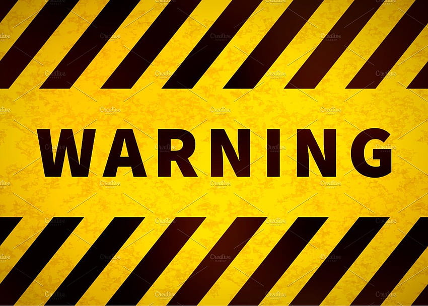 Warning plate, old danger sign. Yellow sign, Signs, Danger sign, Caution Sign HD wallpaper