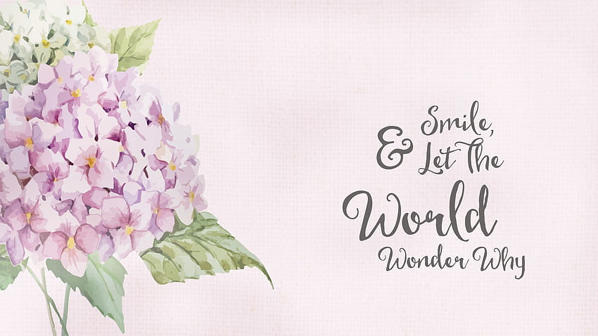 Smile and let the world wonder why HD wallpaper