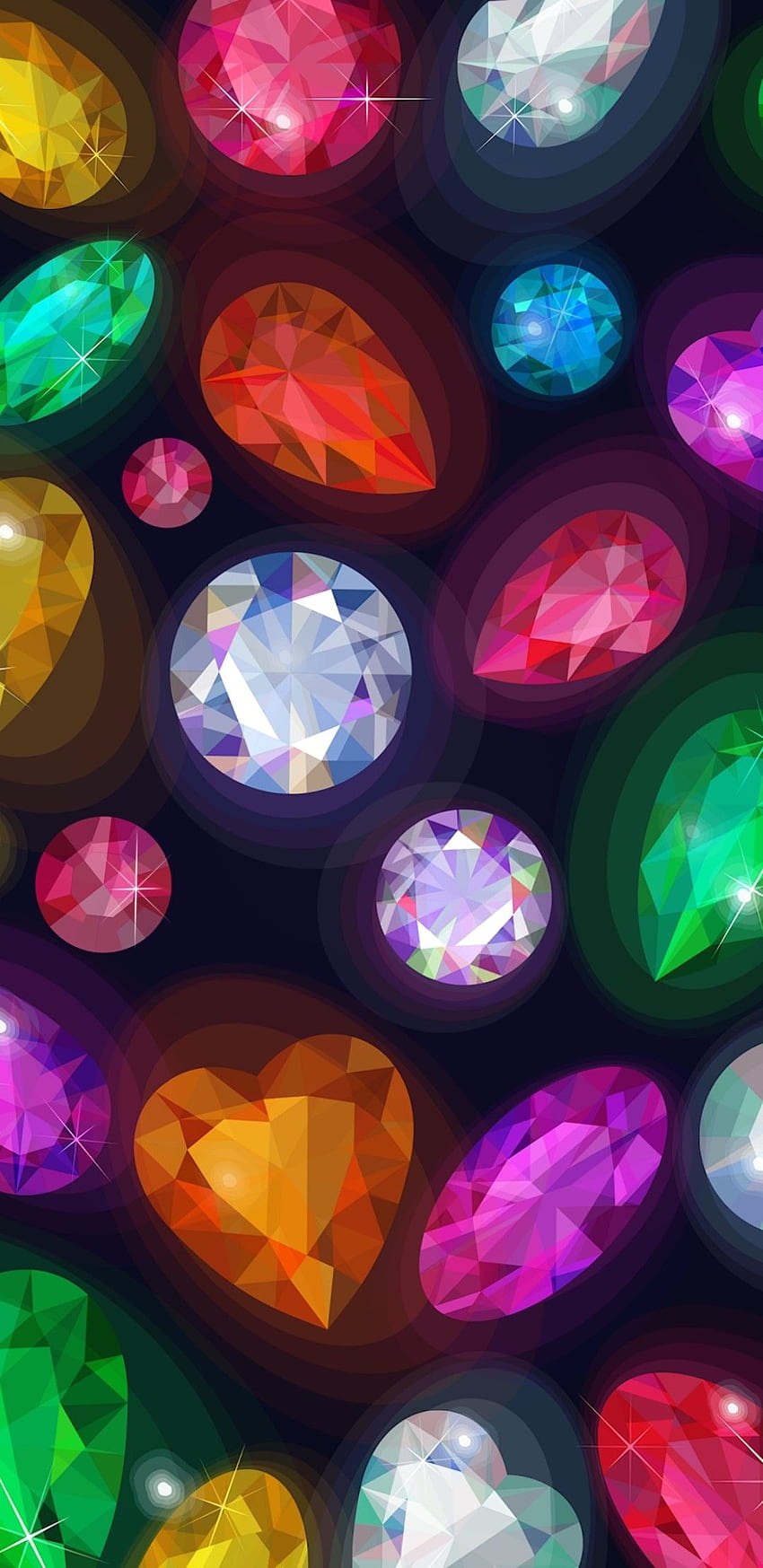 Joyas coloridas. Colorful jewels - HD phone wallpaper