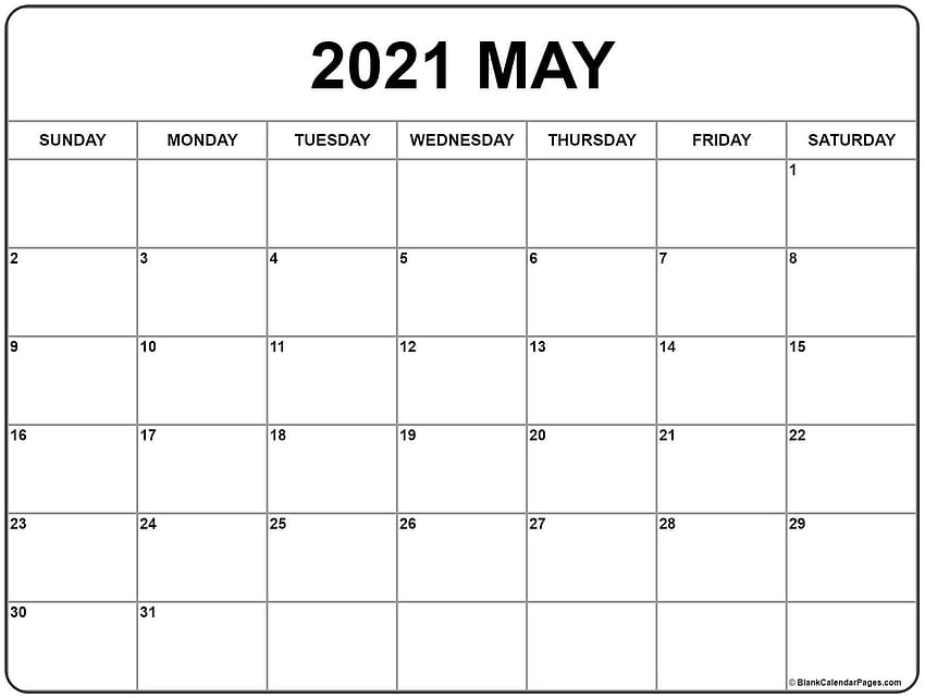 Blank Printable May 2021 Calendar Week Numbers in 2020. 인쇄 가능한 달력, 인쇄 가능한 월별 달력, 인쇄 가능한 달력 HD 월페이퍼