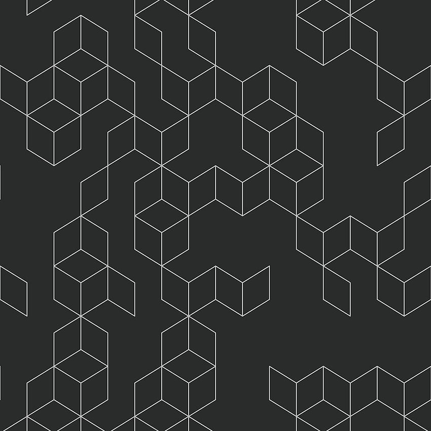 Black & White Modern Geometric Designer , Futuristic Geometric HD phone wallpaper