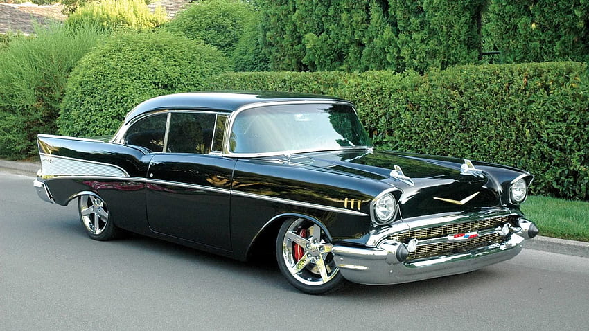 The Coolest Chevy Bel Air Hot Rods, 57 Chevy Muscle Car HD wallpaper
