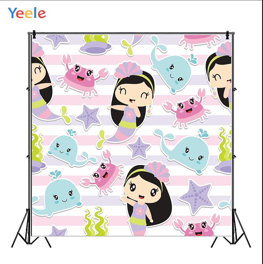 Yeele Mermaid Dolphin Seabed Little Baby Kid Party Of graphy Backdrops graphic Background For Studio - buy at the price of $4.49 in HD phone wallpaper