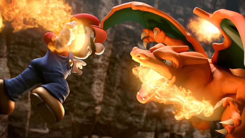 Mario vs Charizard (): smashbros, Epic Charizard Wallpaper HD