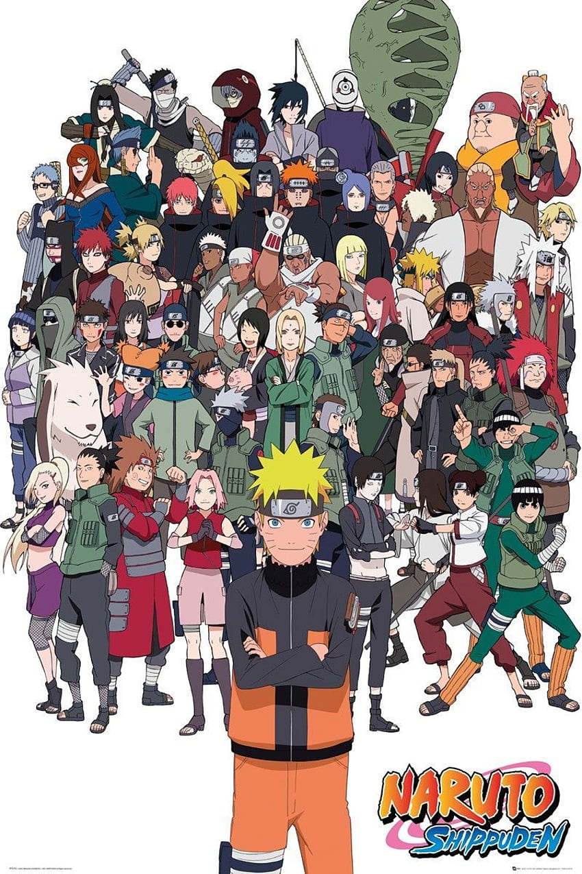 Anime Tous les personnages de Naruto, Personnages de Naruto Shippuden Fond d'écran de téléphone HD